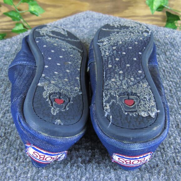 Bobs By Skechers Women's‎ Memory Foam Loafer Blue Fabric Sz 6.5 Medium Used 2025 - Picture 6 of 7